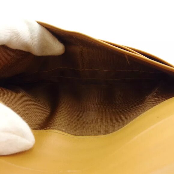 CELINE wallet macadam beige PVC ?~ leather Authentic used - Picture 8 of 9